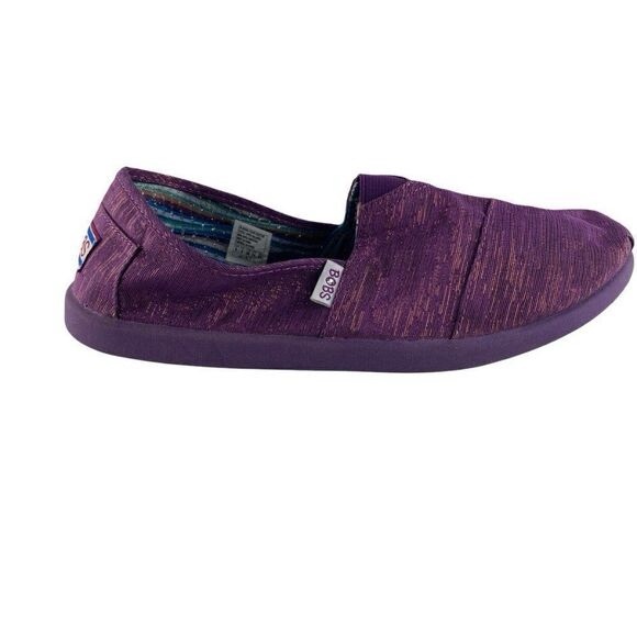 BOBS BY Skechers Womens Purple Shimmery Sparkling Lightweight Flats US Youth 6 - Picture 2 of 10